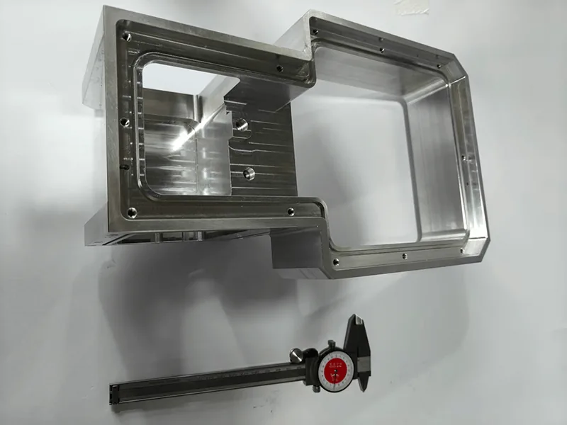 Large thin-wall machined enclosure frames with sealing groove
