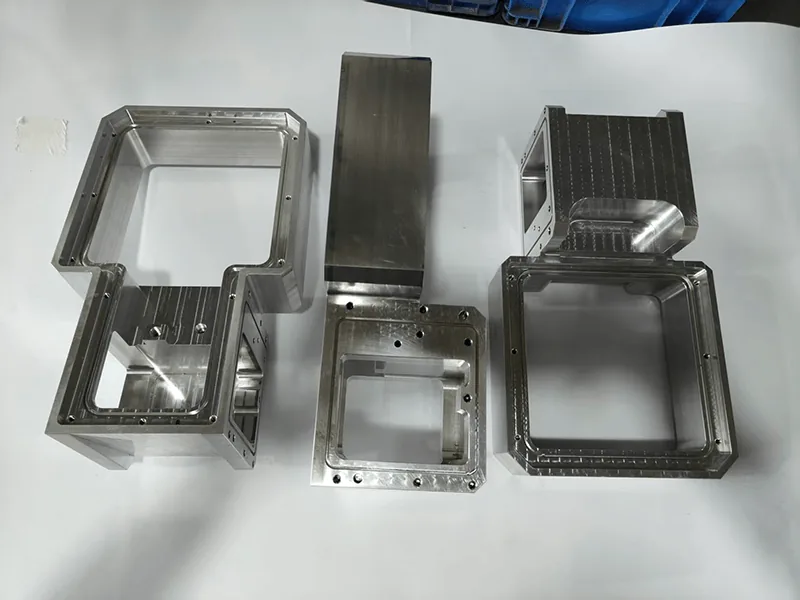 Large thin-wall machined enclosure frames with sealing groove, view 2