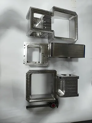 Large thin-wall machined enclosure frames with sealing groove, view 5